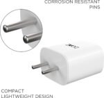 boAt 18W Power WCD QC3A Charger combo (Type C )  (White, Cable Included) - Image 2