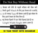 HexaGear Magnetic Charging Cable 0.6 m beatXP Vega Watch Charging Cable  (Compatible with beatXP Vega Charging Cable, BXSO2004, DO NOT WORK ANY OTHER SMART WATCH, Black, One Cable) - Image 3
