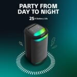 SONY SRS-XV500 Powerful bass,25Hrs Batt,Mega Bass,Lightning,Guitar & MIC,Portable Bluetooth Party Speaker  (Black, Stereo Channel) - Image 3