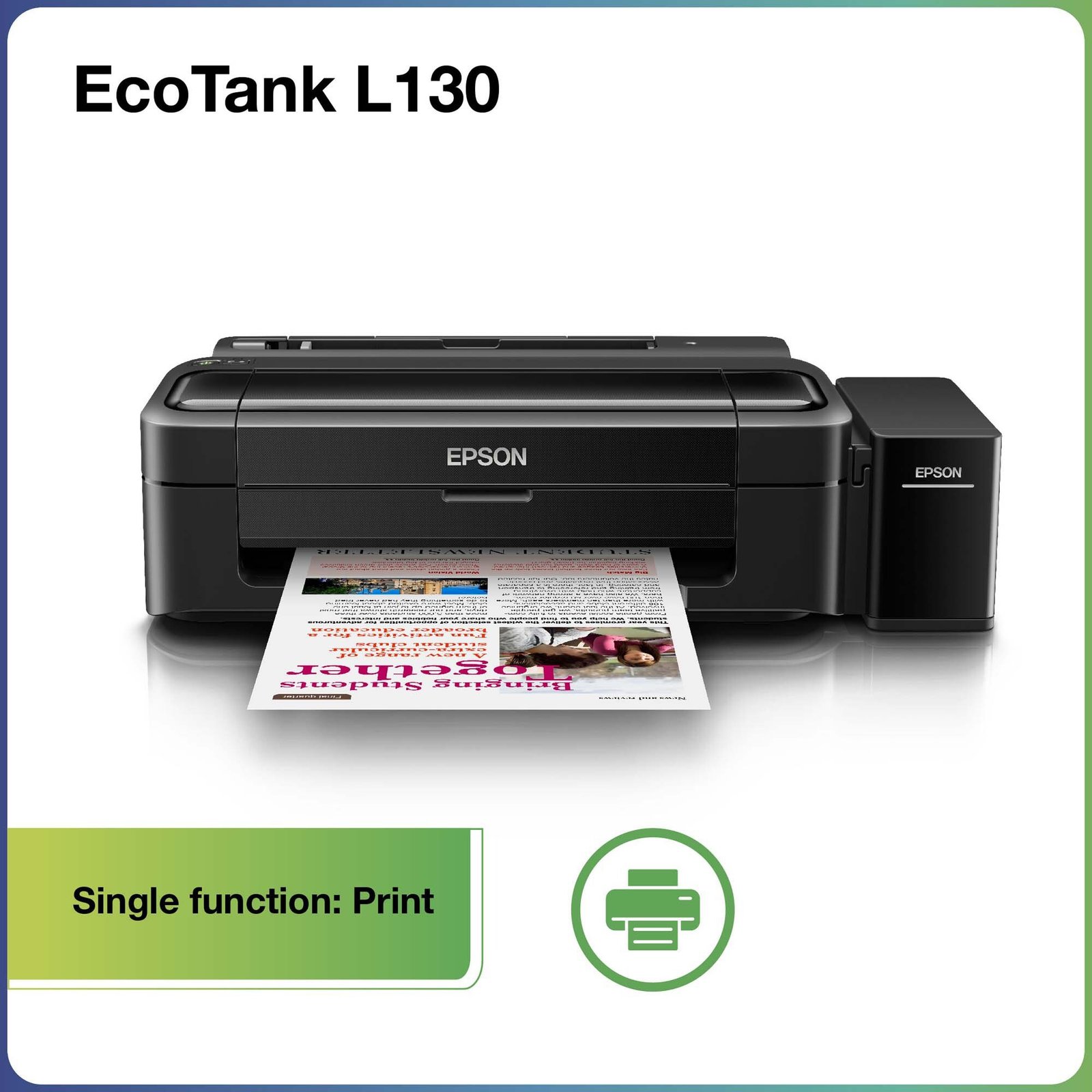 original-imagykmzpxqezu4f-1.jpeg Epson L130 Single Function Inkjet Printer (4 Ink Bottles Included) - Image 1