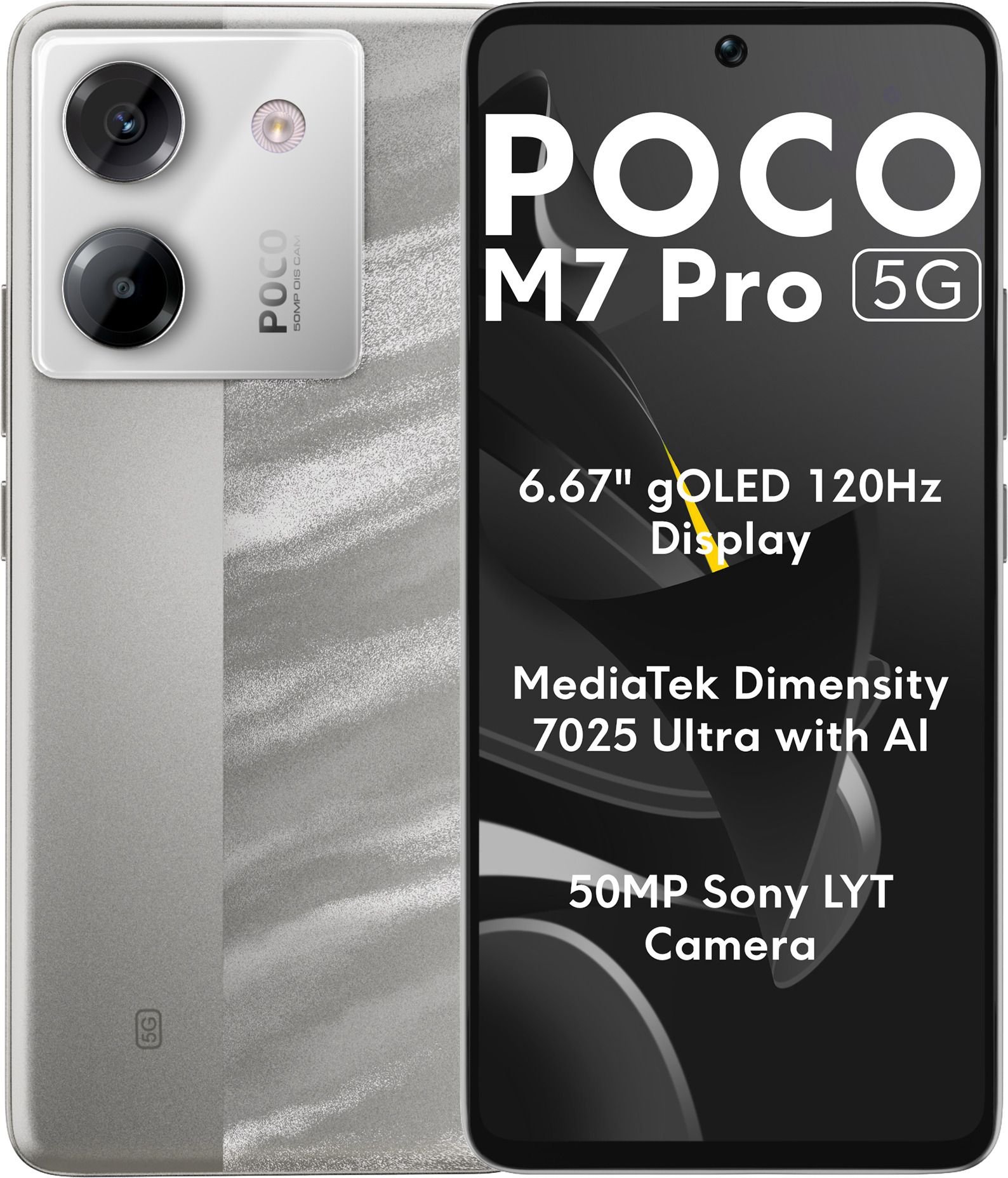 POCO M7 Pro 5G (Lunar Dust, 128 GB)  (6 GB RAM)