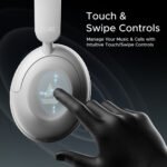 boAt Rockerz 650 Pro(2025 Launch), Touch/Swipe Controls, Dolby Audio, 80 Hrs Battery Bluetooth  (Silver Frost, On the Ear) - Image 2