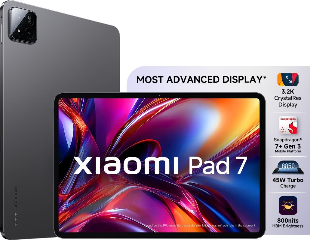 Xiaomi Pad 7 12 GB RAM 256 GB ROM 11.17 inch with Wi-Fi Only Gaming Tablet (Graphite Grey)