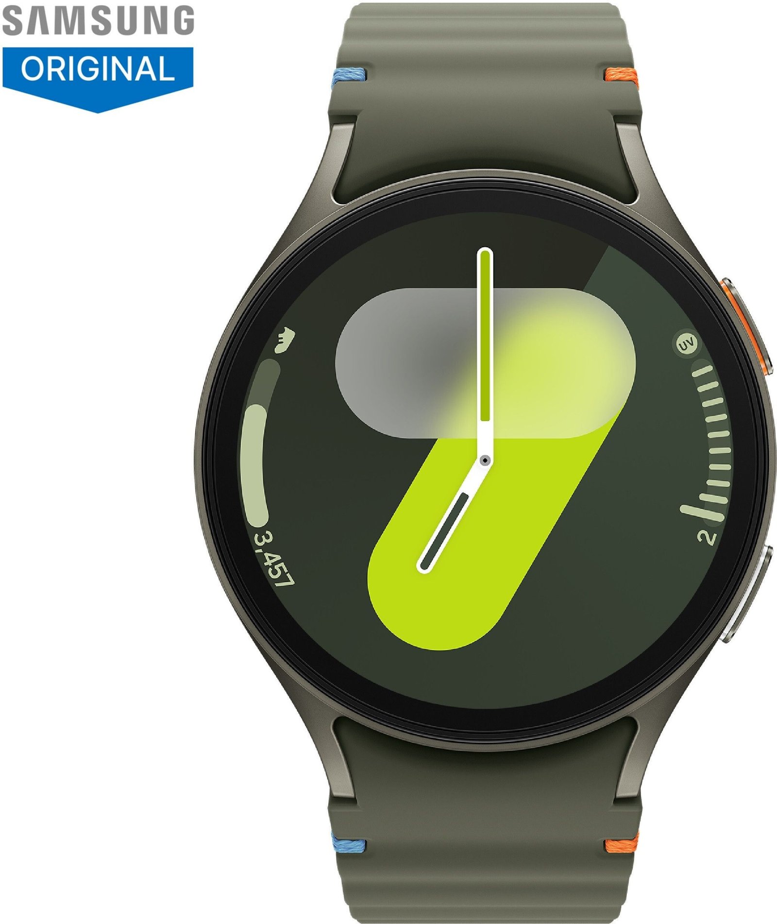 original-imahcc49mx4png6v.jpeg Samsung Galaxy Watch7 44mm LTE (Green Strap, Large) - Image 1