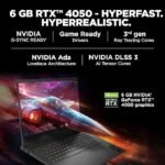 HP Omen AMD Ryzen 7 Octa Core 7840HS - (16 GB/1 TB SSD/Windows 11 Home/6 GB Graphics/NVIDIA GeForce RTX 4050/165 Hz) 16-xd0015AX Gaming Laptop  (16.1 Inch, Shadow Black, 2.37 Kg) - Image 3