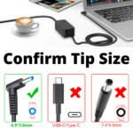 Myria PH 215 240 G2 242 G1 245 G2 250 G2 255 G2 Blue tip 65 W Adapter  (Power Cord Included) - Image 3