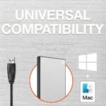 Seagate One Touch with Password Protection for Windows & Mac with 3 years Data Recovery Services - Portable 1 TB External Hard Disk Drive (HDD)  (Silver) - Image 2