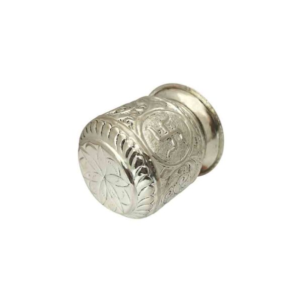Copper Handicraft Kalash lota with Silver Coating - Image 2