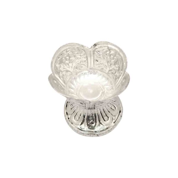 Flower Design Brass Diya - Image 3