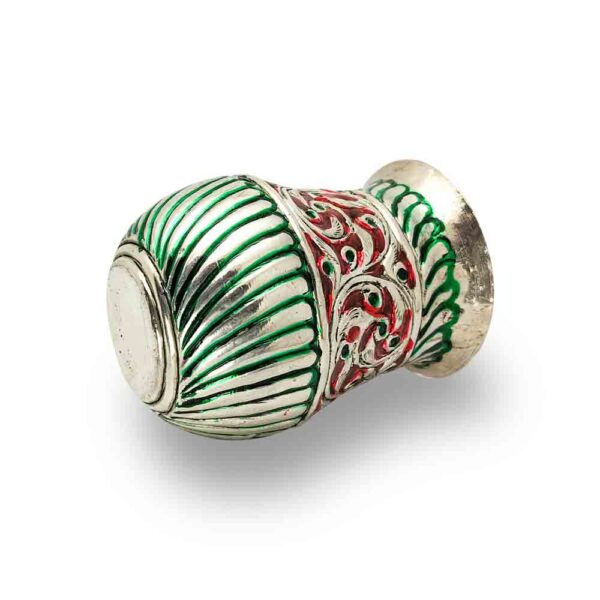 Copper Colour Silver Coated Handicraft Lota - Image 4