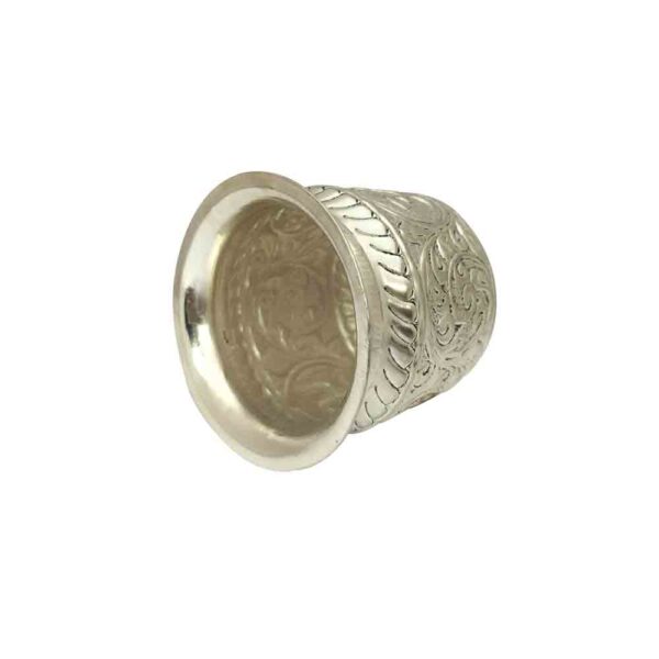 Copper Handicraft Kalash lota with Silver Coating - Image 4