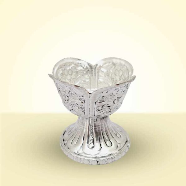 Flower Design Brass Diya